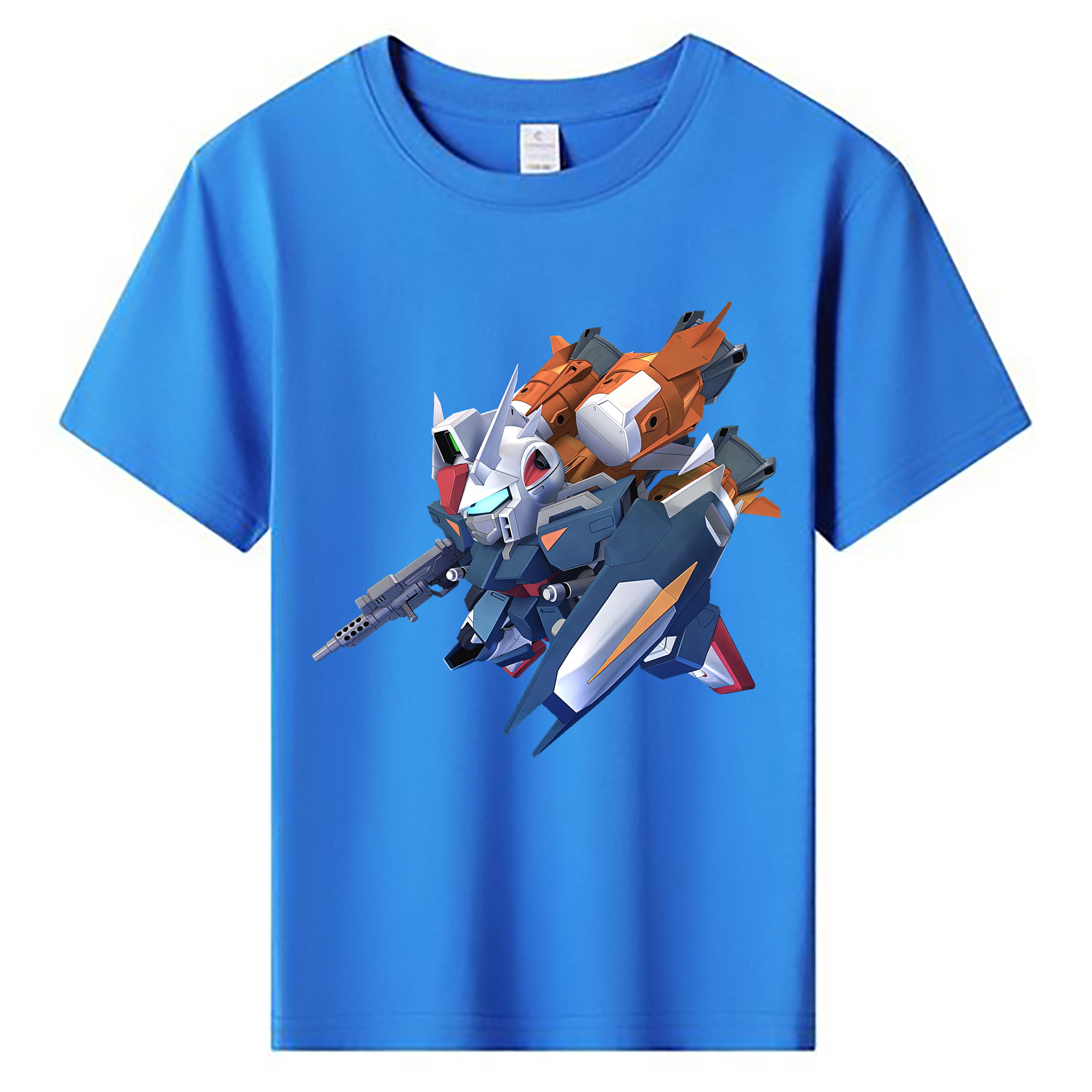 （画像用） 機動戦士ガンダム Mobile Suit Gundam 綿100％キッズTシャツ（フロントプリント）